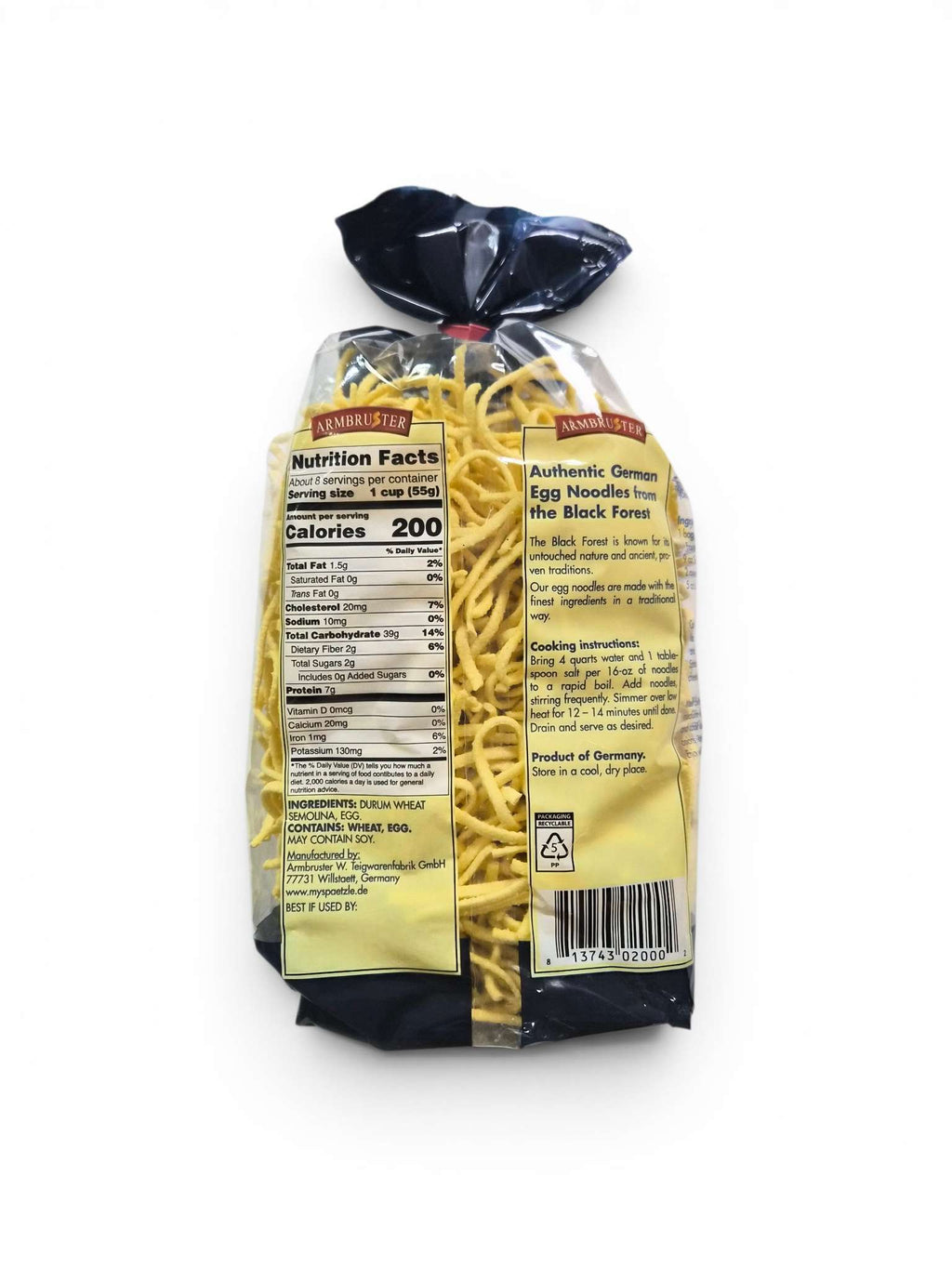 Armbruster Black Forest Noodles - Spaetzle image 1
