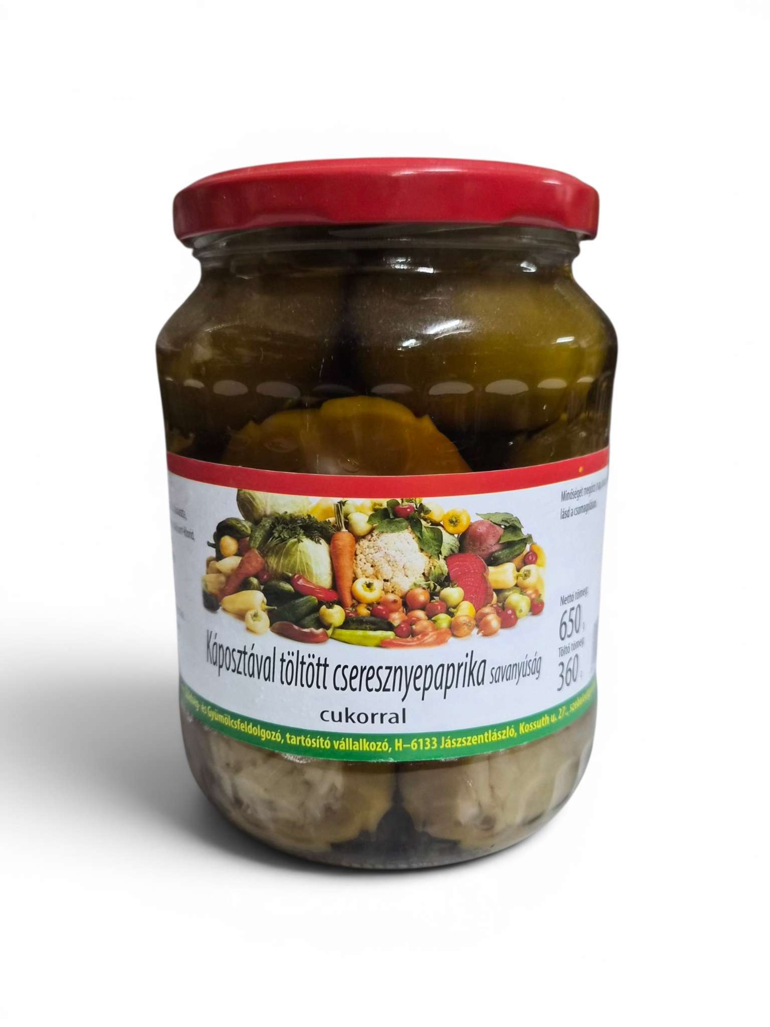 Pickled Cherry Pepper Hot with Cabbage image 0