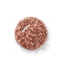 A single round Beef Patties 6oz (Frozen), wrapped in clear plastic packaging