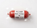 The product is labeled 'PAOLINIS Mettwurst - Fine Smoked Pork' and is sealed in clear plastic packaging