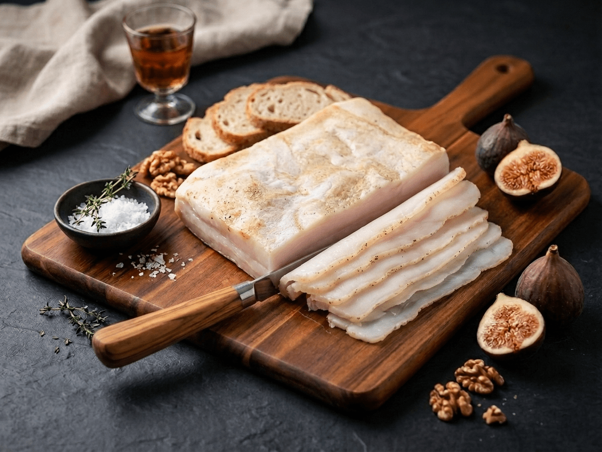 A large rectangular slab of Smoked Fat
