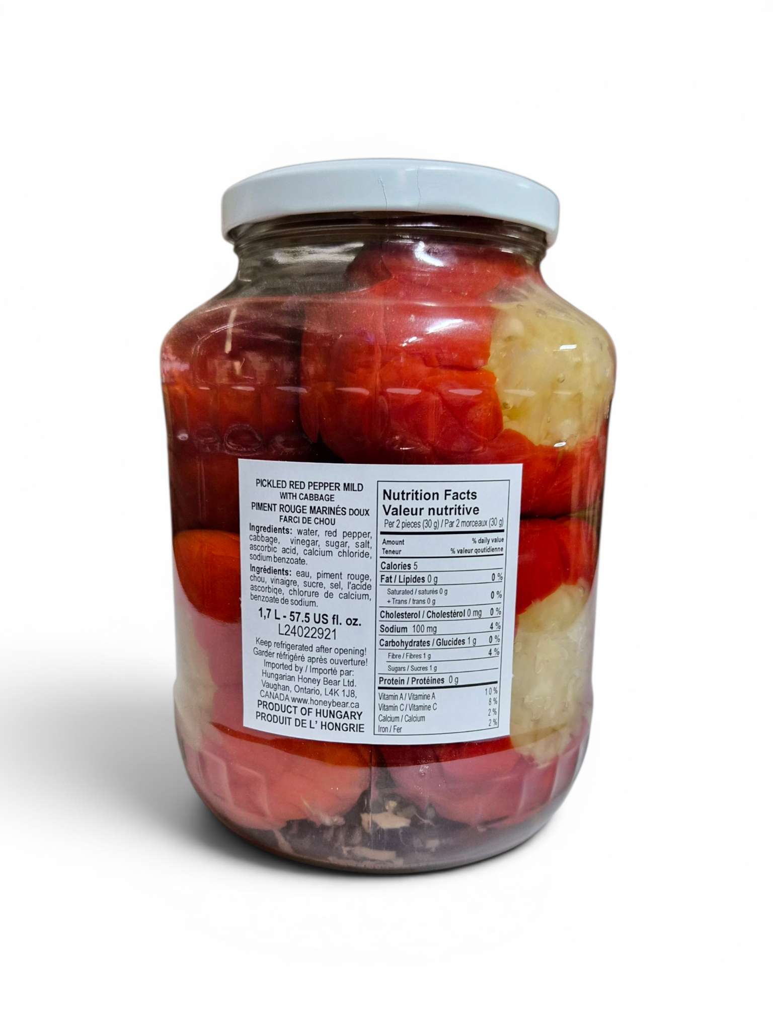 Pickled Red Pepper Mild with Cabbage image 1