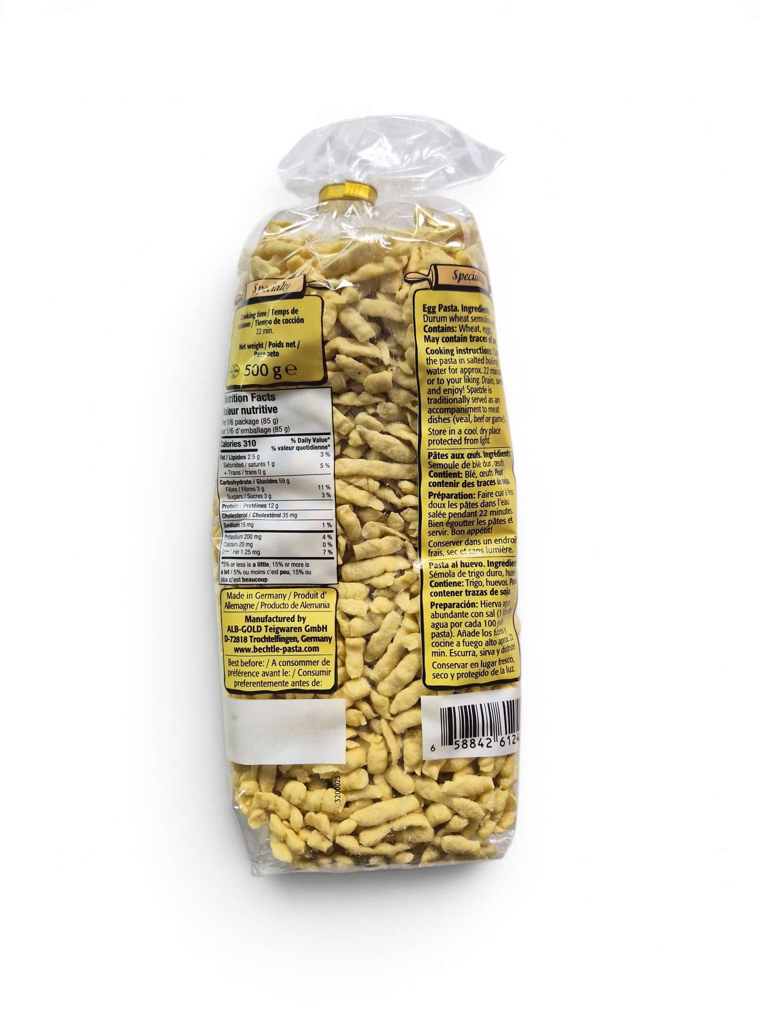 Bechtle Traditional German Egg Pasta - Spaetzle Bavarian Style image 1