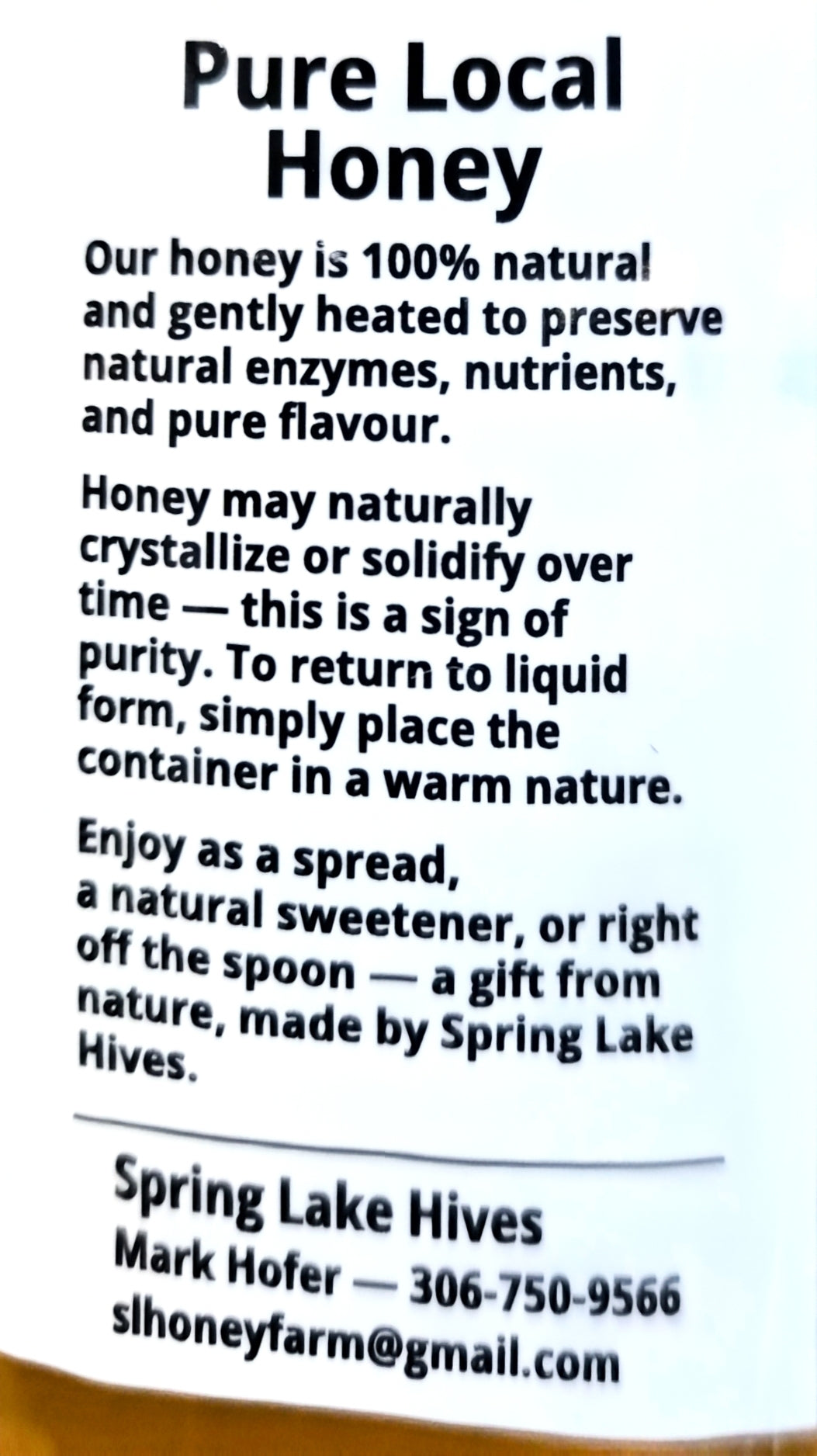 Pure Local Honey
