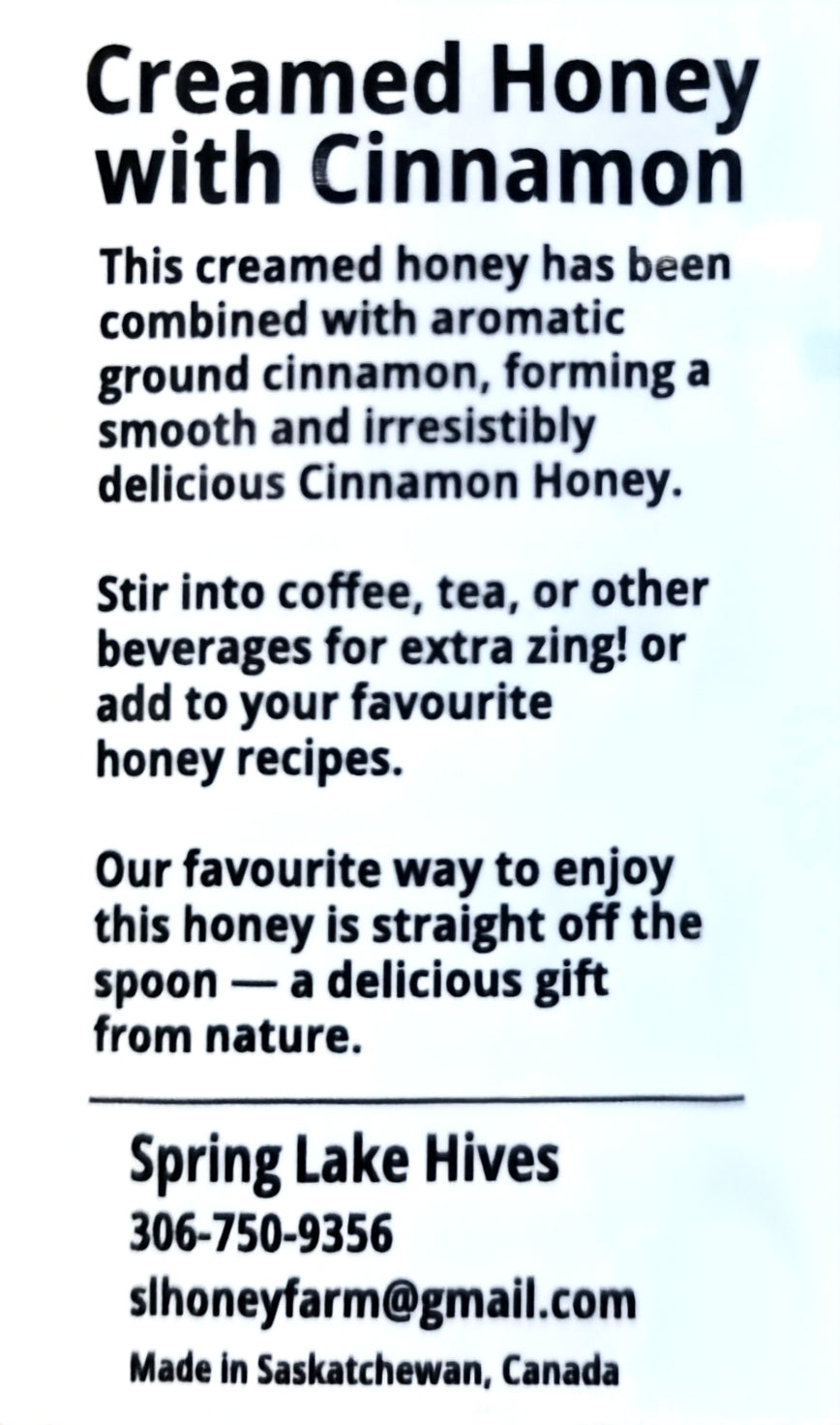 Creamed Honey with Cinnamon